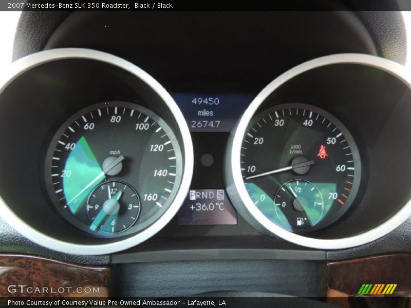 Black / Black 2007 Mercedes-Benz SLK 350 Roadster