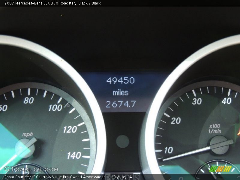 Black / Black 2007 Mercedes-Benz SLK 350 Roadster