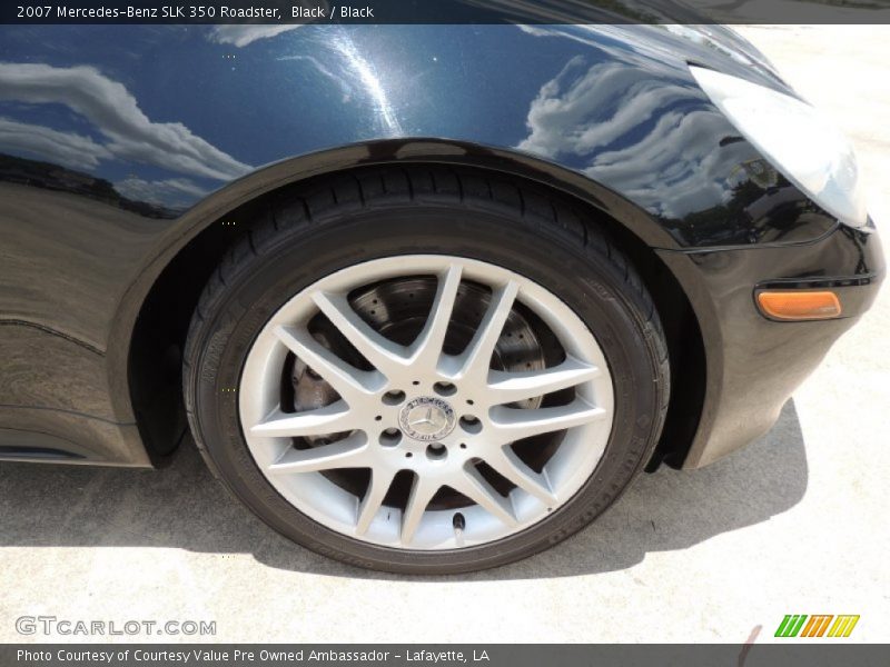 Black / Black 2007 Mercedes-Benz SLK 350 Roadster