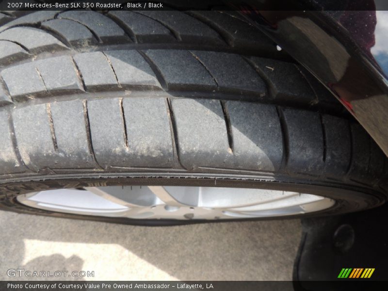 Black / Black 2007 Mercedes-Benz SLK 350 Roadster