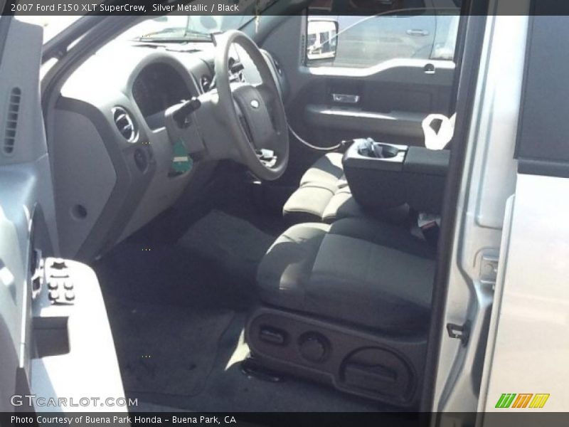 Silver Metallic / Black 2007 Ford F150 XLT SuperCrew