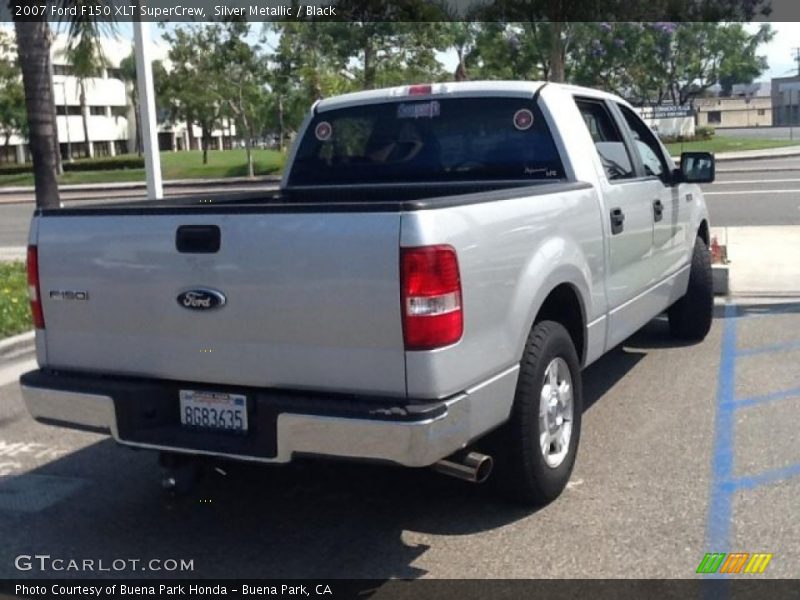 Silver Metallic / Black 2007 Ford F150 XLT SuperCrew