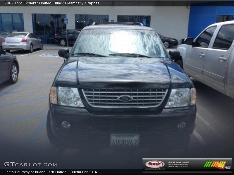 Black Clearcoat / Graphite 2002 Ford Explorer Limited