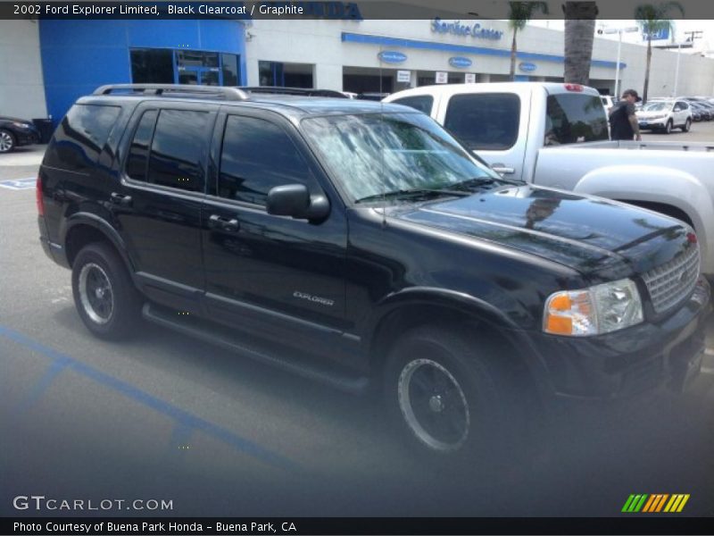 Black Clearcoat / Graphite 2002 Ford Explorer Limited