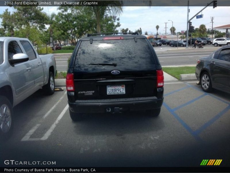 Black Clearcoat / Graphite 2002 Ford Explorer Limited
