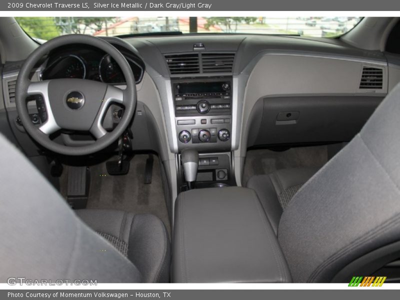 Silver Ice Metallic / Dark Gray/Light Gray 2009 Chevrolet Traverse LS