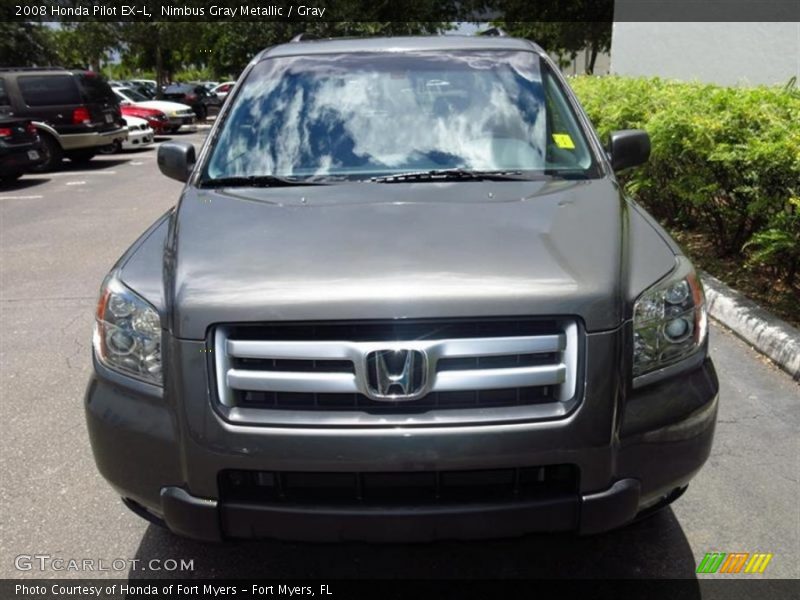 Nimbus Gray Metallic / Gray 2008 Honda Pilot EX-L