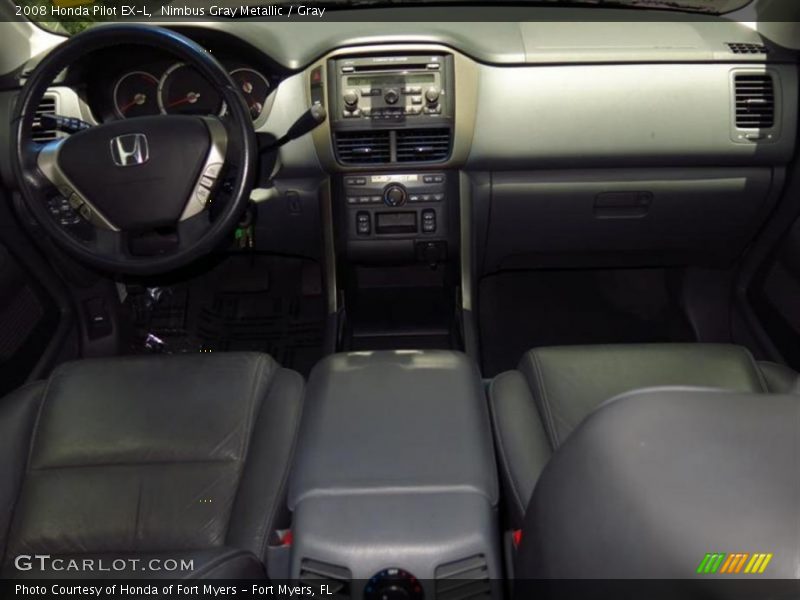 Nimbus Gray Metallic / Gray 2008 Honda Pilot EX-L