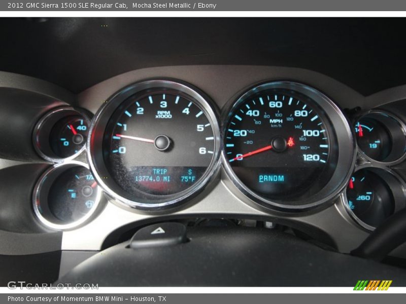 2012 Sierra 1500 SLE Regular Cab SLE Regular Cab Gauges