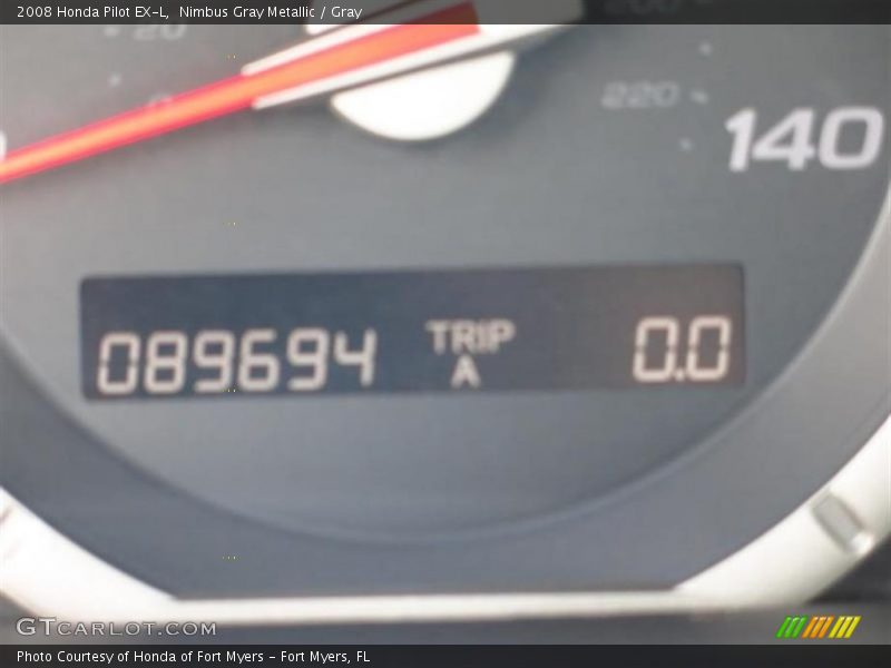 Nimbus Gray Metallic / Gray 2008 Honda Pilot EX-L
