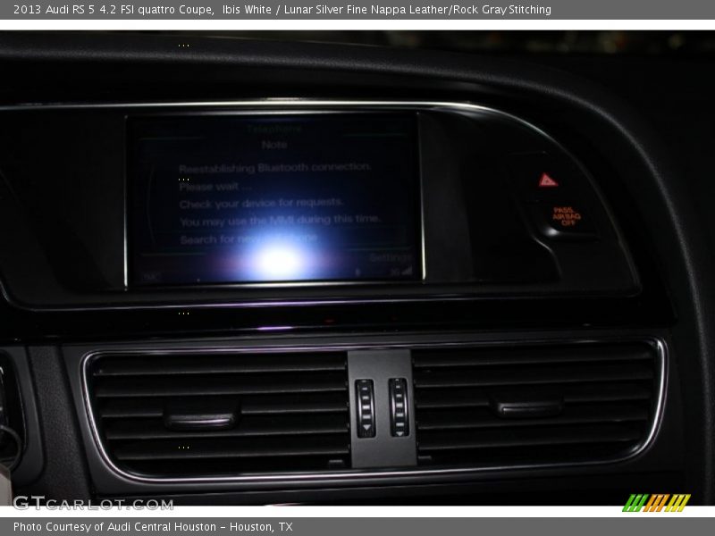 Ibis White / Lunar Silver Fine Nappa Leather/Rock Gray Stitching 2013 Audi RS 5 4.2 FSI quattro Coupe