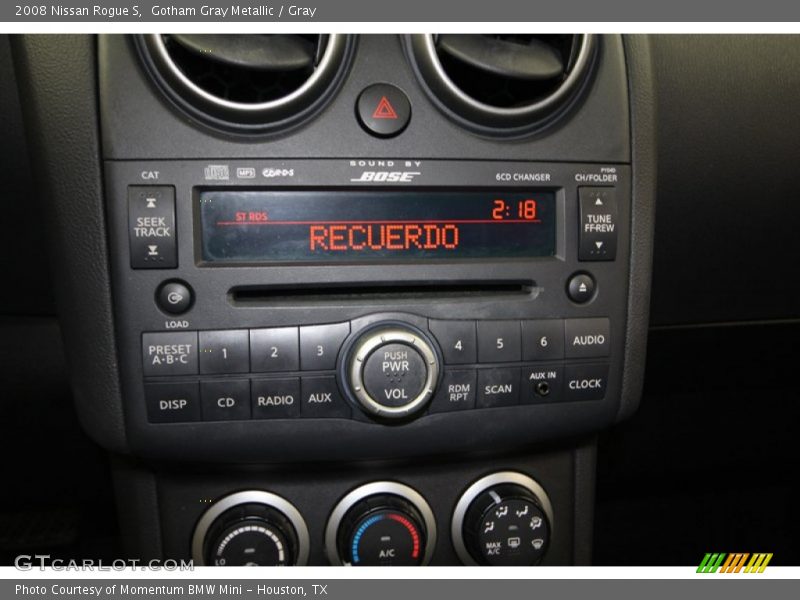 Gotham Gray Metallic / Gray 2008 Nissan Rogue S
