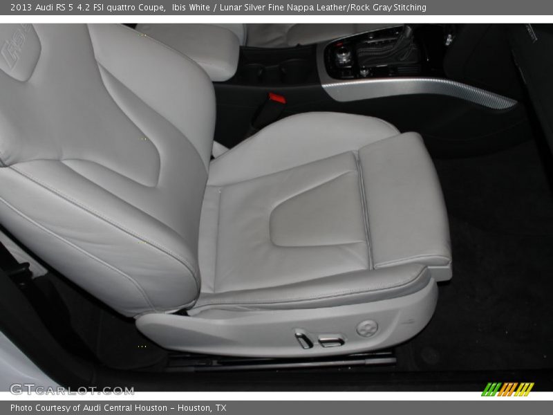 Ibis White / Lunar Silver Fine Nappa Leather/Rock Gray Stitching 2013 Audi RS 5 4.2 FSI quattro Coupe