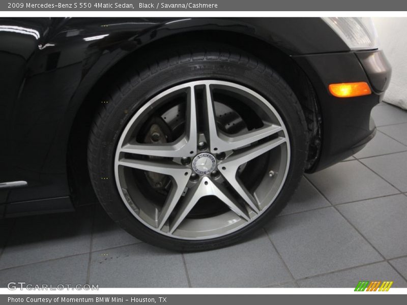 Black / Savanna/Cashmere 2009 Mercedes-Benz S 550 4Matic Sedan