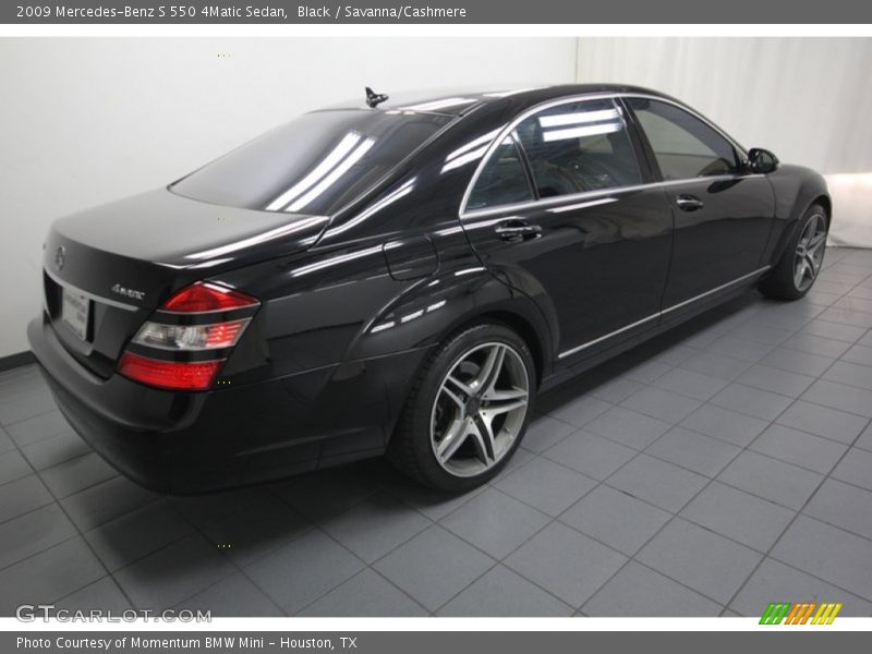 Black / Savanna/Cashmere 2009 Mercedes-Benz S 550 4Matic Sedan