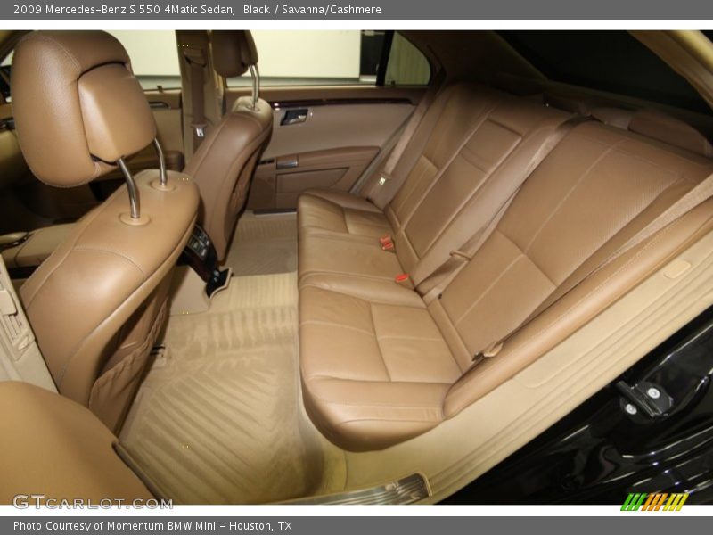 Black / Savanna/Cashmere 2009 Mercedes-Benz S 550 4Matic Sedan