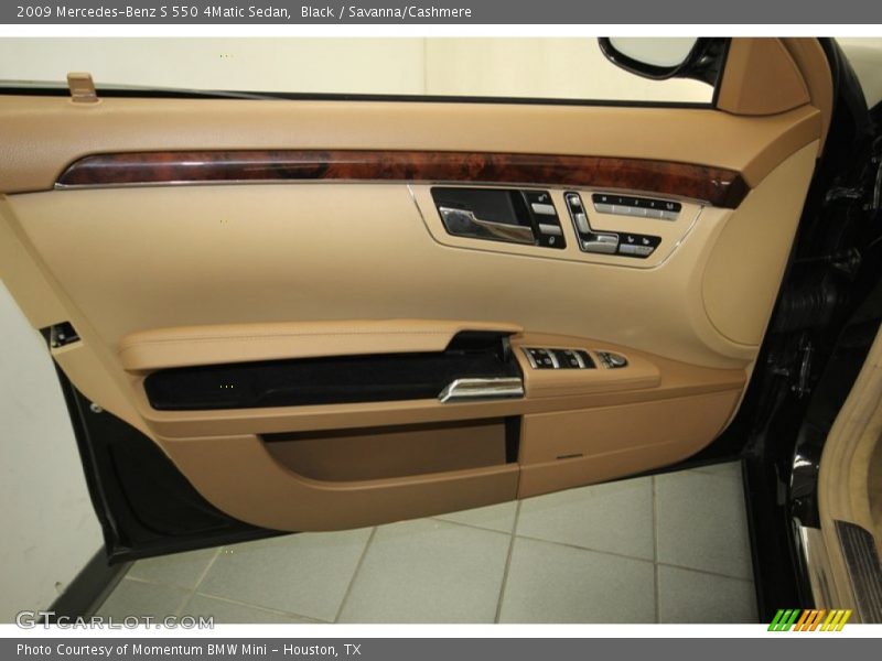 Black / Savanna/Cashmere 2009 Mercedes-Benz S 550 4Matic Sedan
