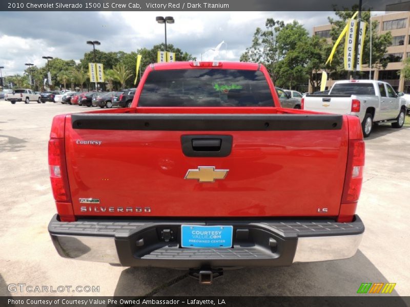 Victory Red / Dark Titanium 2010 Chevrolet Silverado 1500 LS Crew Cab