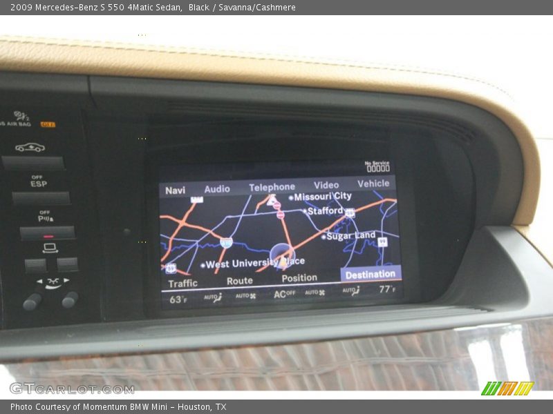 Black / Savanna/Cashmere 2009 Mercedes-Benz S 550 4Matic Sedan