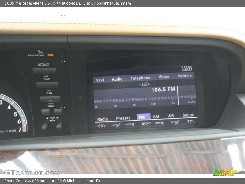 Black / Savanna/Cashmere 2009 Mercedes-Benz S 550 4Matic Sedan