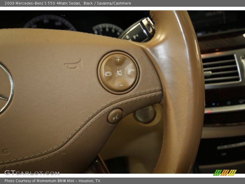 Black / Savanna/Cashmere 2009 Mercedes-Benz S 550 4Matic Sedan