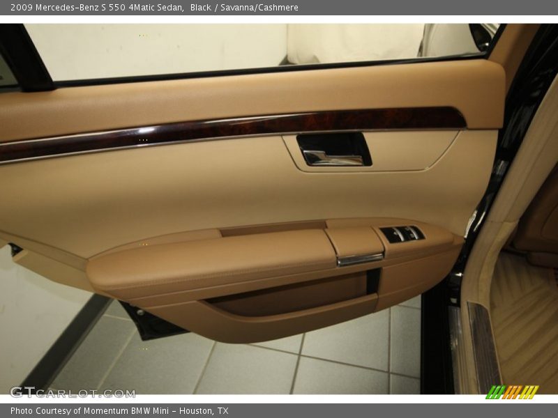 Black / Savanna/Cashmere 2009 Mercedes-Benz S 550 4Matic Sedan