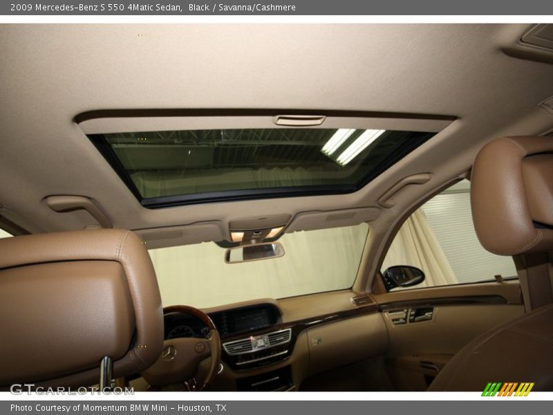 Black / Savanna/Cashmere 2009 Mercedes-Benz S 550 4Matic Sedan