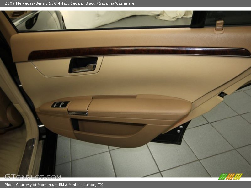 Black / Savanna/Cashmere 2009 Mercedes-Benz S 550 4Matic Sedan