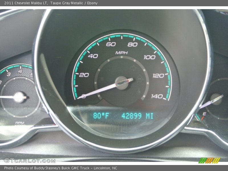 Taupe Gray Metallic / Ebony 2011 Chevrolet Malibu LT