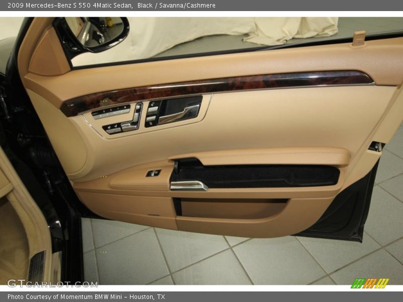 Black / Savanna/Cashmere 2009 Mercedes-Benz S 550 4Matic Sedan