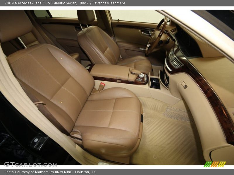 Black / Savanna/Cashmere 2009 Mercedes-Benz S 550 4Matic Sedan