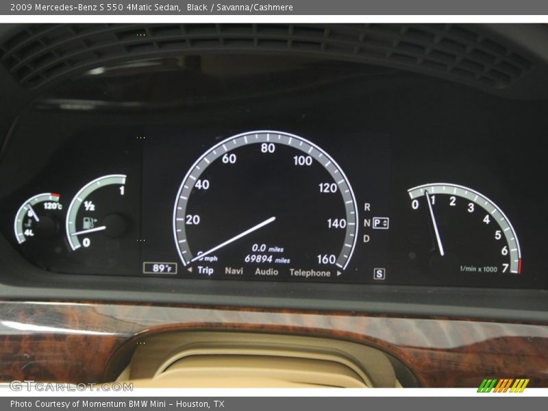 Black / Savanna/Cashmere 2009 Mercedes-Benz S 550 4Matic Sedan