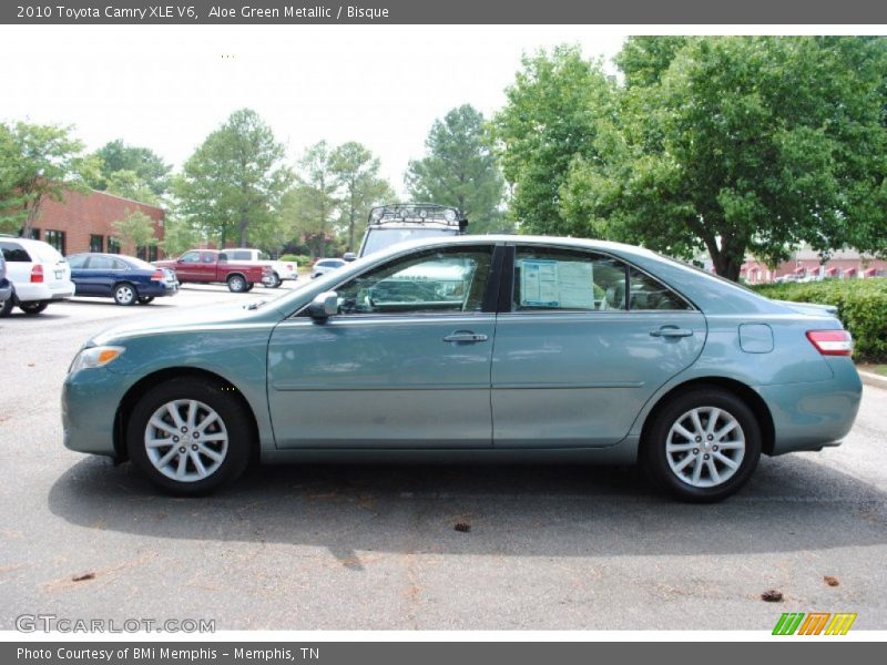 Aloe Green Metallic / Bisque 2010 Toyota Camry XLE V6