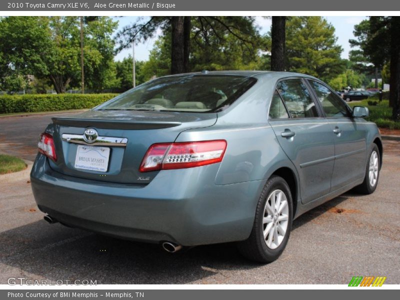 Aloe Green Metallic / Bisque 2010 Toyota Camry XLE V6