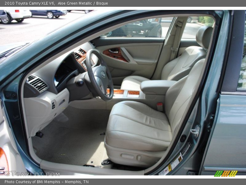 Aloe Green Metallic / Bisque 2010 Toyota Camry XLE V6