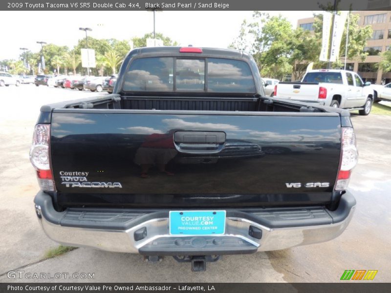 Black Sand Pearl / Sand Beige 2009 Toyota Tacoma V6 SR5 Double Cab 4x4