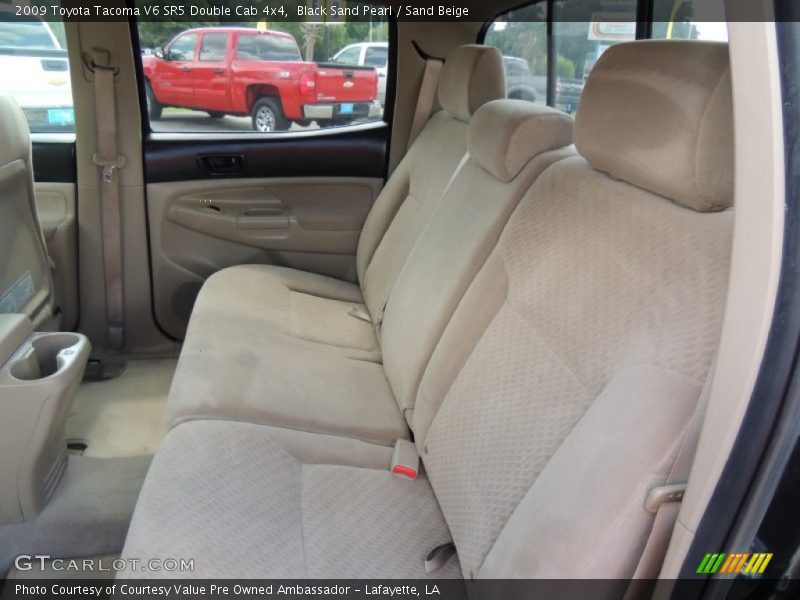 Black Sand Pearl / Sand Beige 2009 Toyota Tacoma V6 SR5 Double Cab 4x4