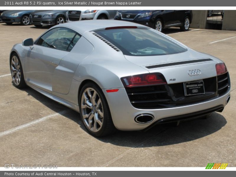 Ice Silver Metallic / Nougat Brown Nappa Leather 2011 Audi R8 5.2 FSI quattro