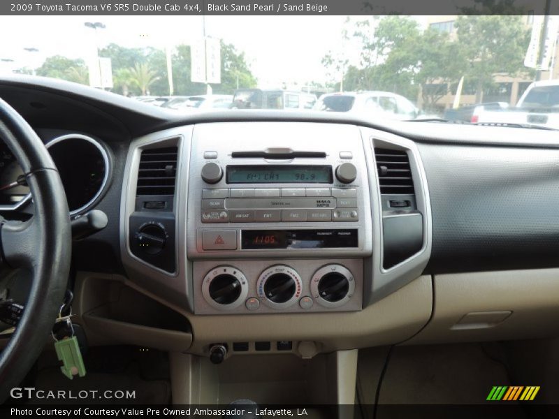 Black Sand Pearl / Sand Beige 2009 Toyota Tacoma V6 SR5 Double Cab 4x4