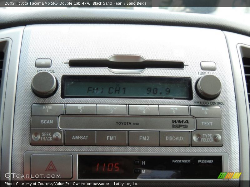 Black Sand Pearl / Sand Beige 2009 Toyota Tacoma V6 SR5 Double Cab 4x4