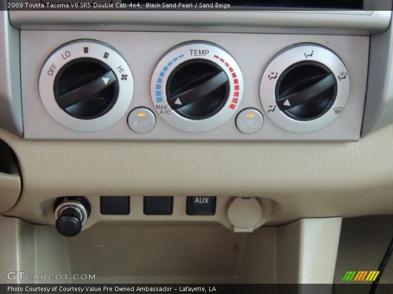 Black Sand Pearl / Sand Beige 2009 Toyota Tacoma V6 SR5 Double Cab 4x4