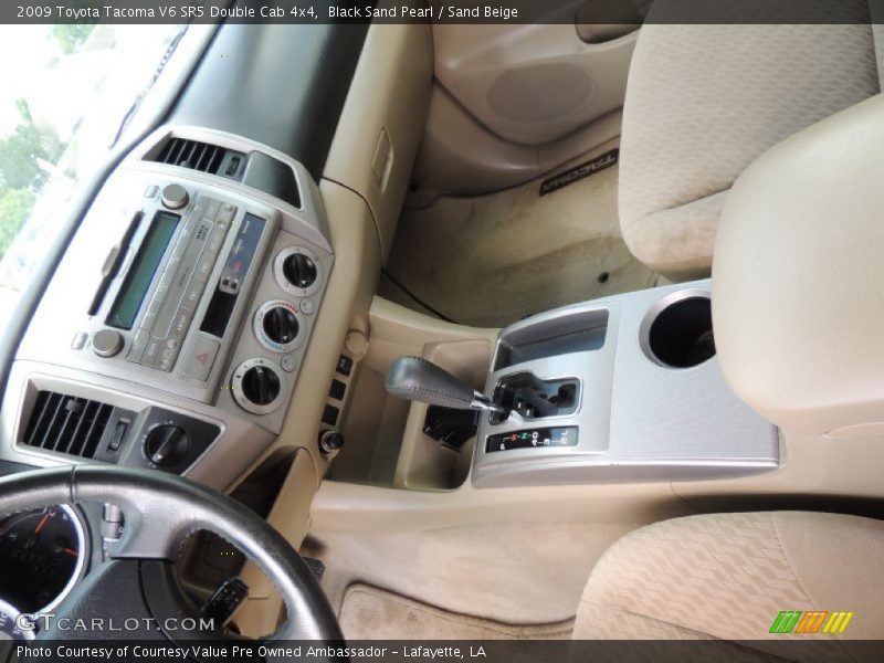 Black Sand Pearl / Sand Beige 2009 Toyota Tacoma V6 SR5 Double Cab 4x4