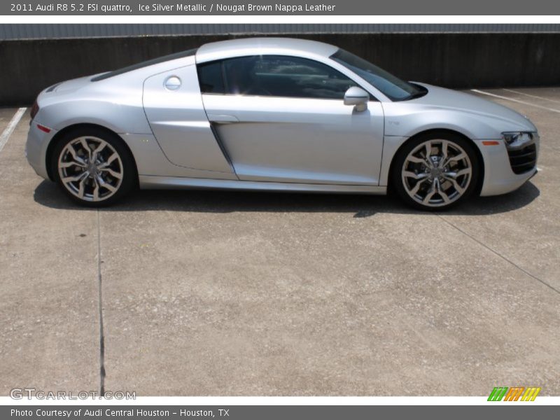 Ice Silver Metallic / Nougat Brown Nappa Leather 2011 Audi R8 5.2 FSI quattro