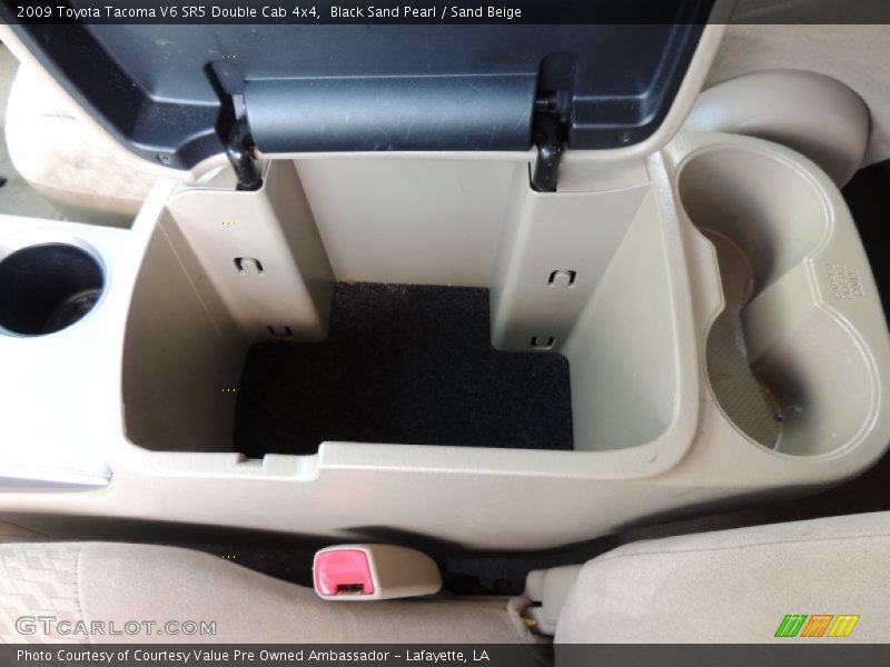 Black Sand Pearl / Sand Beige 2009 Toyota Tacoma V6 SR5 Double Cab 4x4