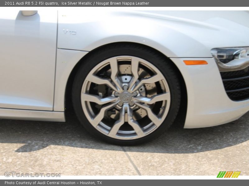 Ice Silver Metallic / Nougat Brown Nappa Leather 2011 Audi R8 5.2 FSI quattro