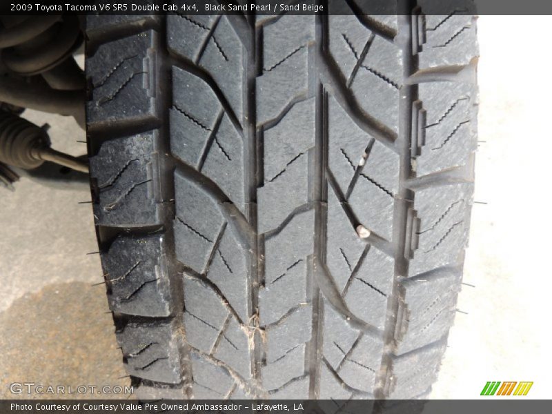 Black Sand Pearl / Sand Beige 2009 Toyota Tacoma V6 SR5 Double Cab 4x4