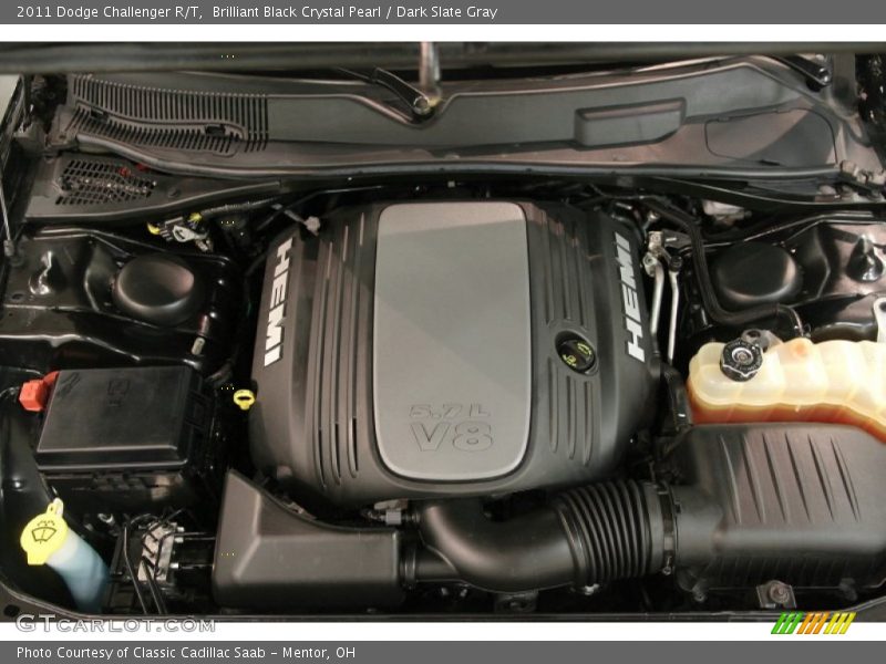 Brilliant Black Crystal Pearl / Dark Slate Gray 2011 Dodge Challenger R/T