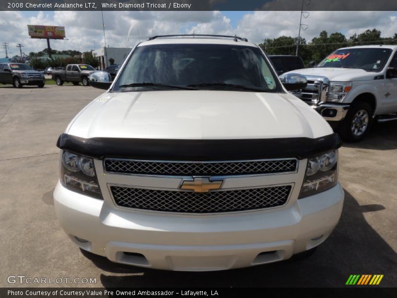 White Diamond Tricoat / Ebony 2008 Chevrolet Avalanche LTZ