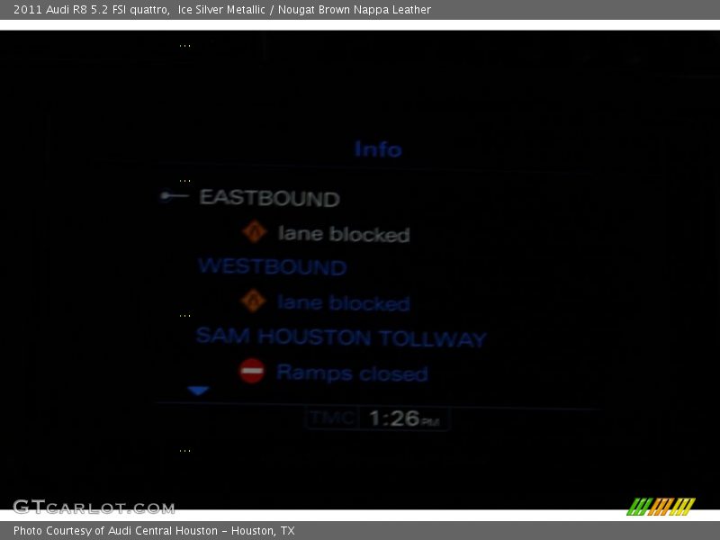 Ice Silver Metallic / Nougat Brown Nappa Leather 2011 Audi R8 5.2 FSI quattro