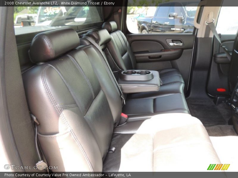 White Diamond Tricoat / Ebony 2008 Chevrolet Avalanche LTZ